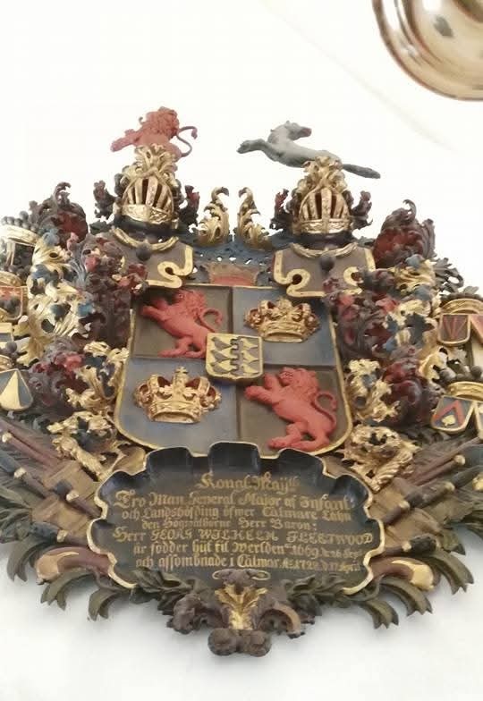 Huvudbaner med namnet Georg Wilhelm Fleetwood i Alla Helgona kyrka