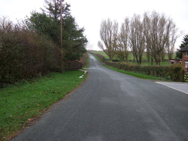 Westby Road i Little Plumpton, fotograferad 2014